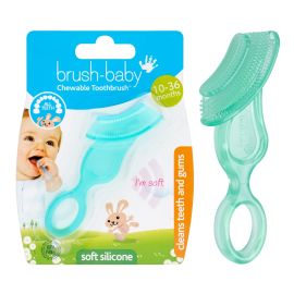 brush-baby Chewable Toothbrush and Teether - Teal