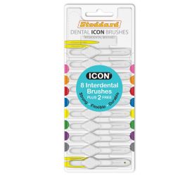 Stoddard Icon White Standard Interdental Brush - 8 Brush Plus 2 Free Brush In 1 Pack