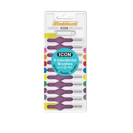 Stoddard Icon Purple Standard Interdental Brush - 8 Brush Plus 2 Free Brush In 1 Pack
