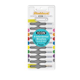 Stoddard Icon Grey Standard Interdental Brush - 8 Brush Plus 2 Free Brush In 1 Pack