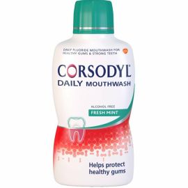 Corsodyl Daily Fresh Mint Alcohol Free Mouthwash 500ml