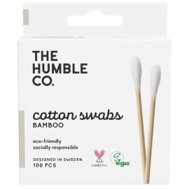 Humble Bamboo Natural Cotton Swabs - White - 100 Per Pack
