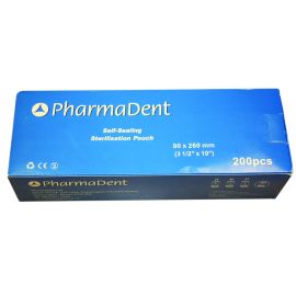 Pharmadent Self Sealing Sterilisation Pouches 90x260mm - 200 Pieces