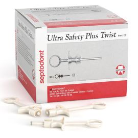 Septodont Ultra Safety Plus Twist White Handle Box Of 50 Sterile 