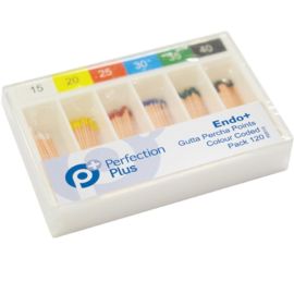 Perfection Plus Endo+ Gutta Percha Points Colour Coded ISO Size 15 Pack Of 120
