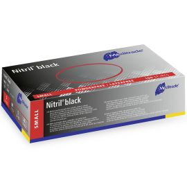 Meditrade Nitrile Black Powder-Free - Small - Gloves - Pack Of 100