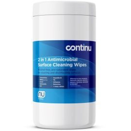 Nuview Continu 2 In 1 Surface Cleaning & Disinfectant Wipes Tub Pack Of 200