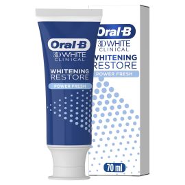 Oral-B 3D White Clinical 70ml Whitening Restore Power Fresh Toothpaste