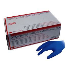 DEHP Nitrile Powder-Free Gloves Blue - Medium - 1 Pack Of 200