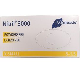 Meditrade Nitril 3000 Powder-Free Extra Small Gloves - 100 Per Pack