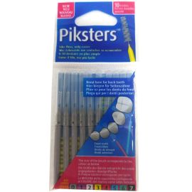 Piksters Interdental Brush - Size 0 Silver (Grey) 0.35mm - 10 Brushes Per Pack