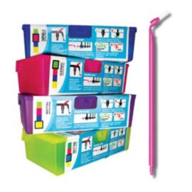 Pikster Preeben Bristle Applicator Brushes - Pink - 1 Pack Of 100