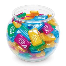 Piksters Fluro Orthodontic Wax Fish Bowl - 150 Pieces