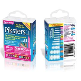 Pikster Interdental Brush Size 00 Pink - 1 Pack Of 40 Brushes
