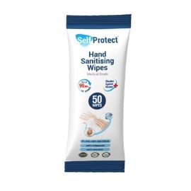 Self Protect Hand Santising Wipes Flow Pack Of 50