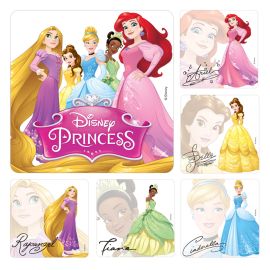 Shermans Disney Princess Autographs Stickers - 100 Per Pack