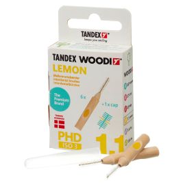 Tandex WOODI Lemon PHD 1.1 ISO 3 Interdental Brushes - Pack Of 6