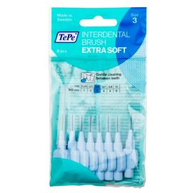 TePe Interdental Extra Soft Brushes - Blue X-Soft 0.60mm - 1 Pack of 8 Brushes