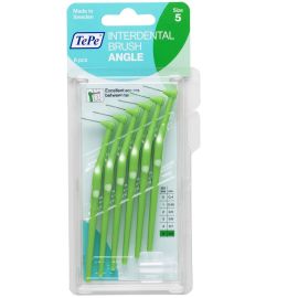 Tepe Angle Interdental Brush - Green - 6 Brushes Per Pack