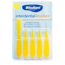 Wisdom Interdental Brushes Yellow - 0.70mm Fine - 5 Brushes Per Pack