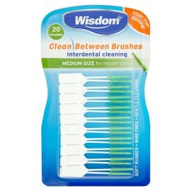 Wisdom Clean Between Interdental Medium Green 20 Brushes