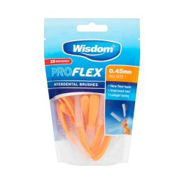 Wisdom Pro Flex Interdental 0.45mm Orange 25 Pack