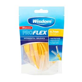 Wisdom Pro Flex Interdental 0.70mm Yellow 25 Pack
