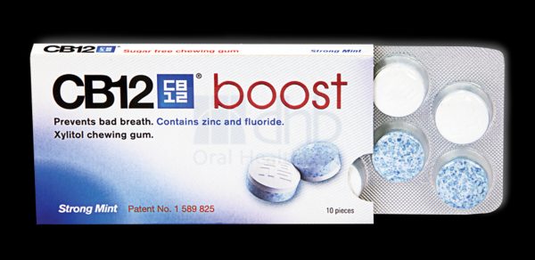 CB12 Boost Sugar Free Chewing Gum - Strong Mint - 10 Pellets per pack -  Wholesale Dental Supplier