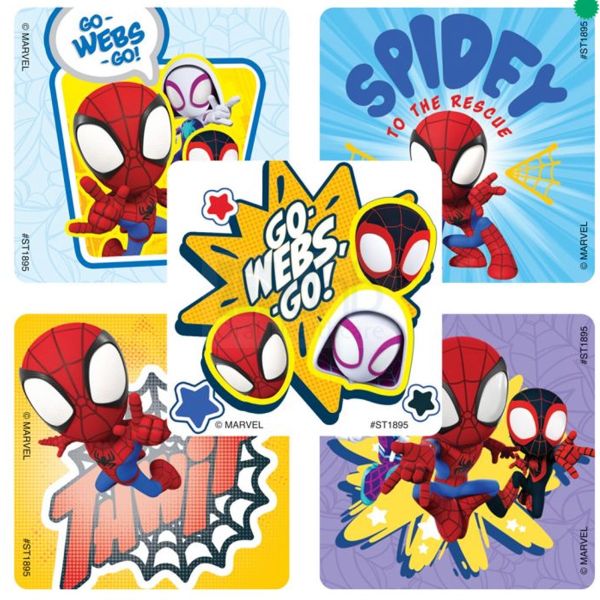 Pack of 100 for X-Men,Spiderman,Super Heroes Party Loot Bags Superhero Theme Stickers 